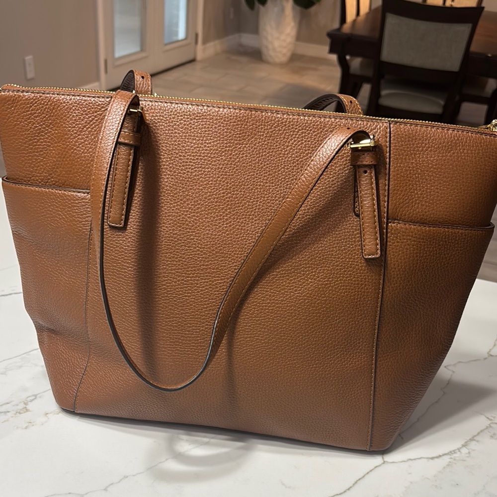 Michael Kors Brown Saffiano Leather Tote - Picture 5 of 17
